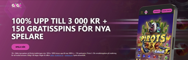 GoGo Casino 150 gratisspins